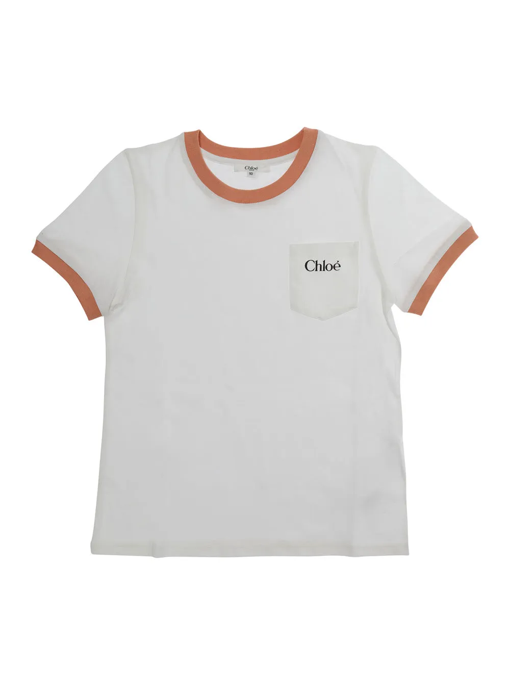 T-Shirt Round Neck White Cotton sold by Lord & Taylor