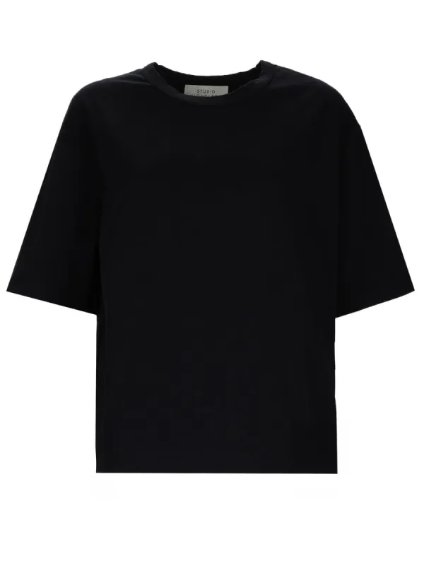 Cotton T-Shirt in Black made by Studio Nicholson
