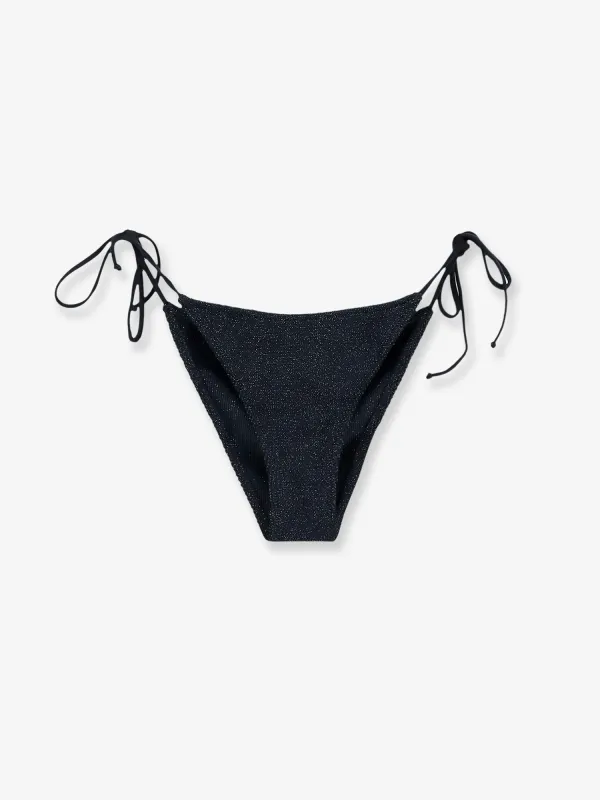 Bikini Top Virgo Crinkle Lurex Black made by MC2 Saint Barth