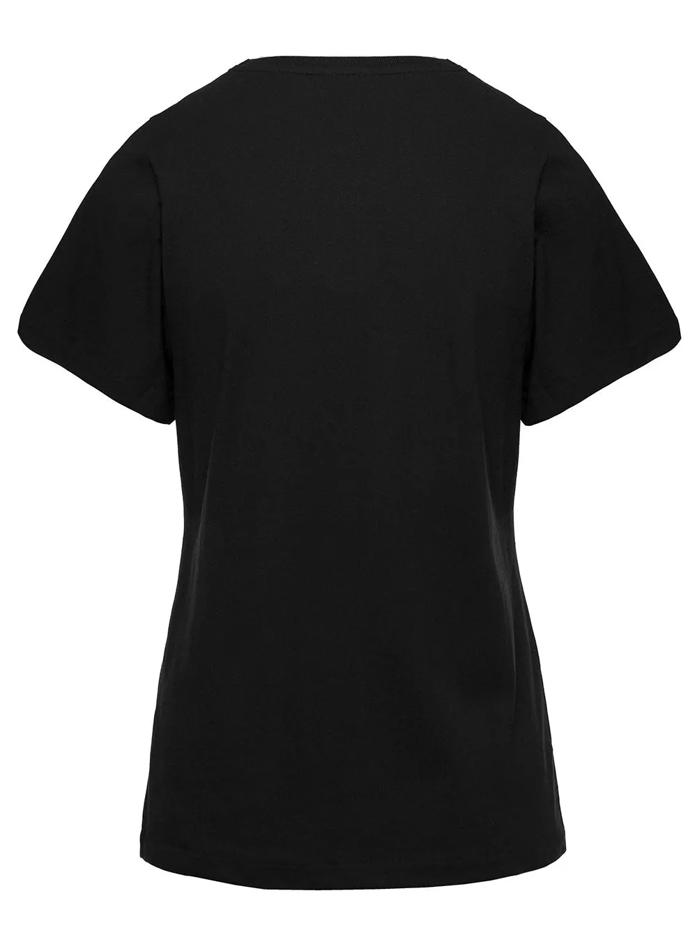 Crewneck T-Shirt in Black Cotton sold by Lord & Taylor product image thumbnail 2
