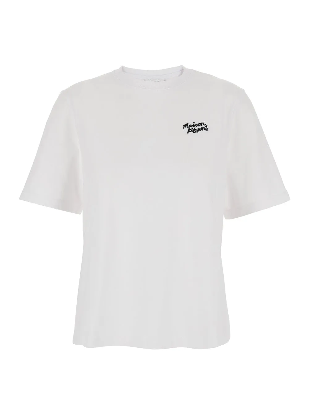 White Cotton T-Shirt with Logo sold by Lord & Taylor