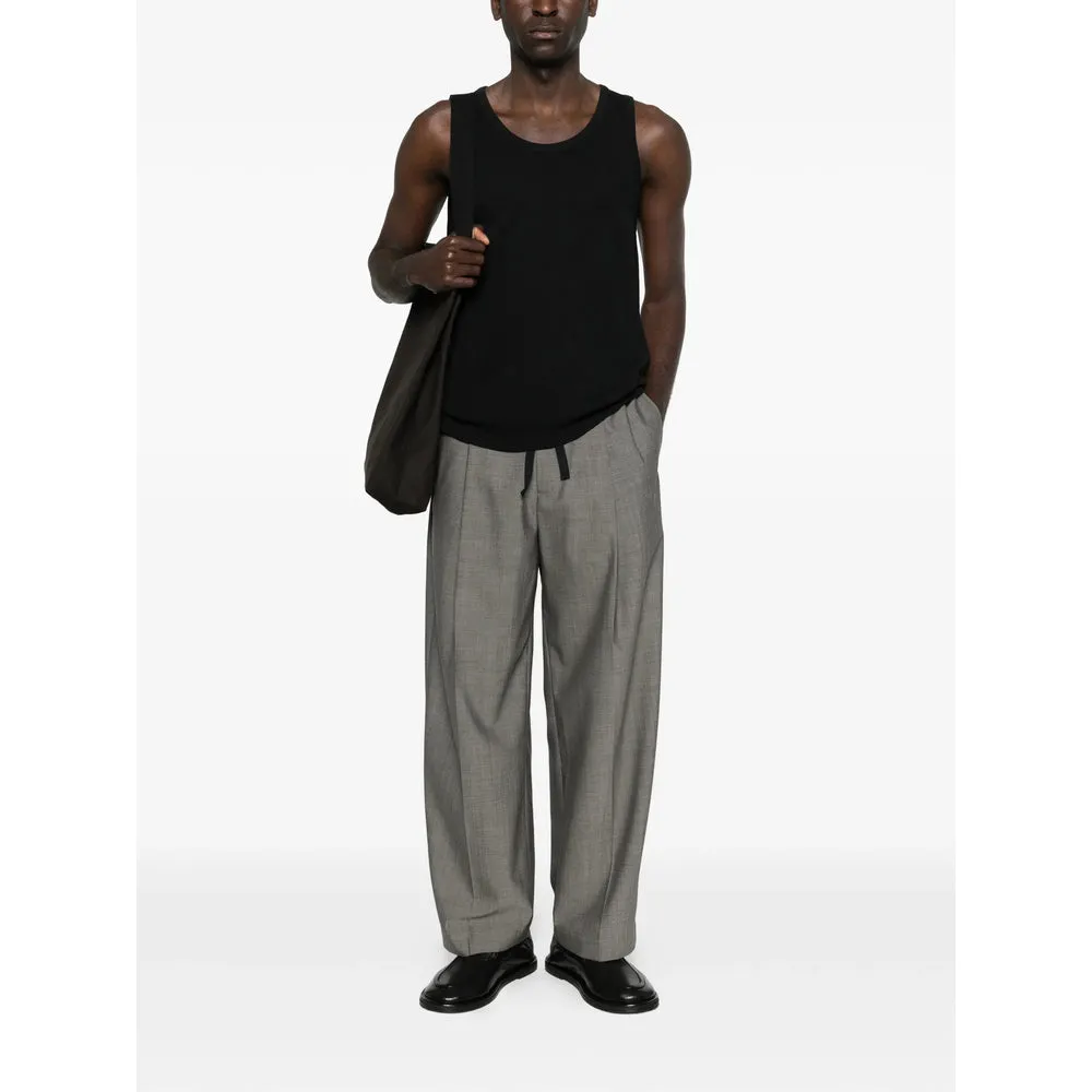 Black Ribbed Knit Sleeveless T-Shirt sold by Lord & Taylor product image thumbnail 3