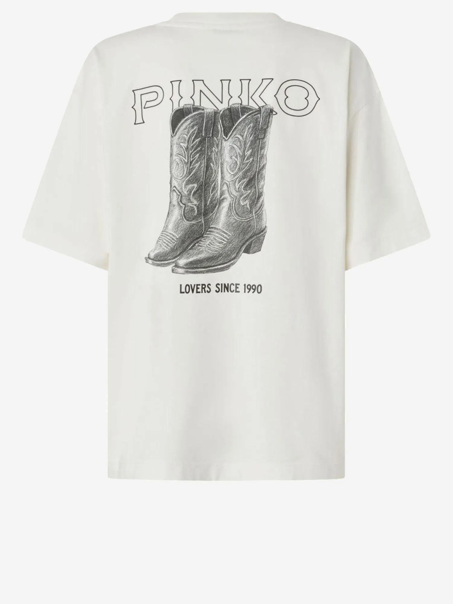 Cotton T-shirt White Logo Print sold by Lord & Taylor product image thumbnail 2