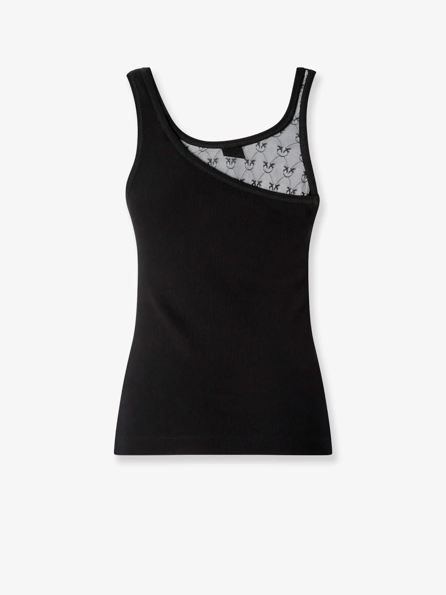 Cotton Blend Tank Top with Lace Inserts sold by Lord & Taylor product image thumbnail 2