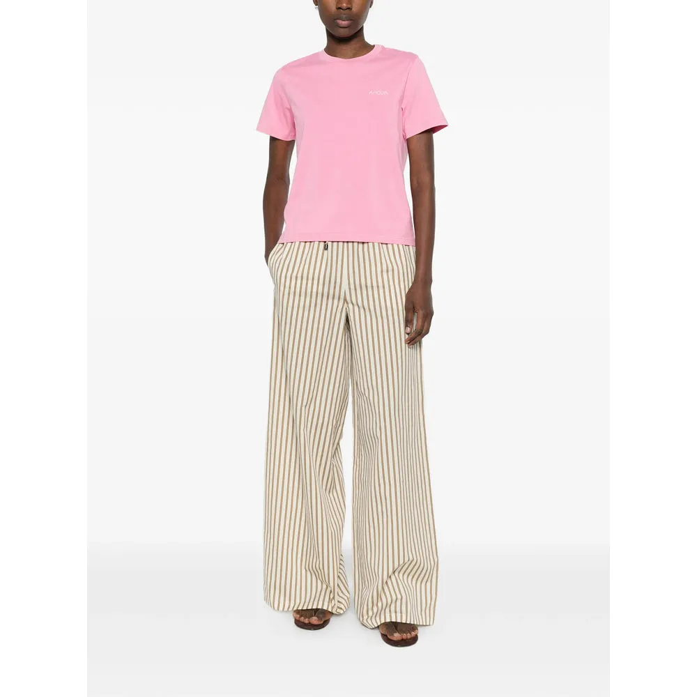 Pink Short Sleeves Crew Neck T-shirt sold by Lord & Taylor product image thumbnail 3