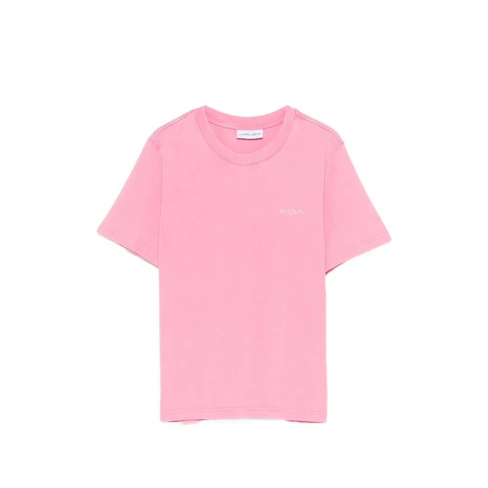 Pink Short Sleeves Crew Neck T-shirt sold by Lord & Taylor