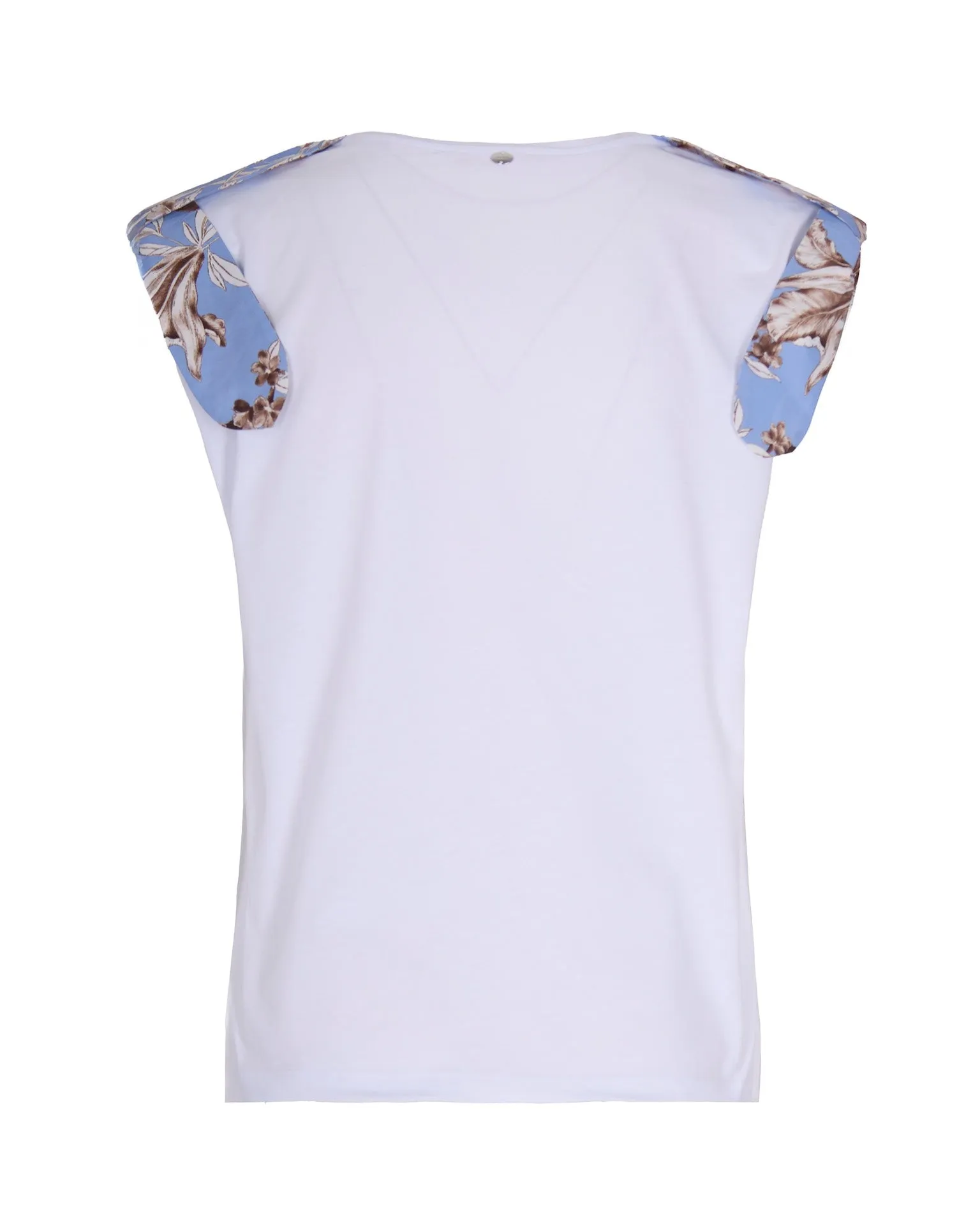T-shirt with Floral Inserts White sold by Lord & Taylor product image thumbnail 2