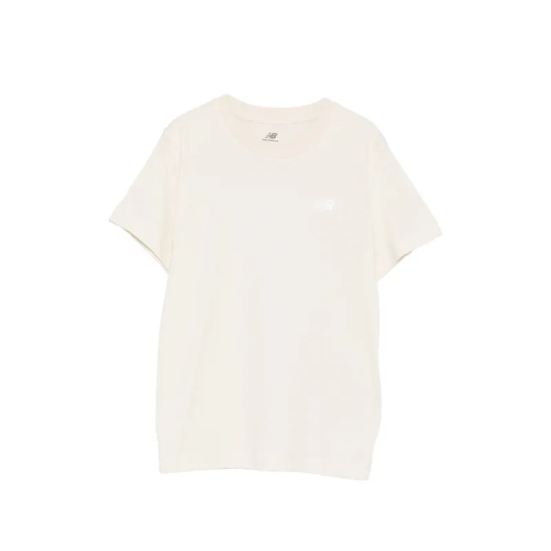 Ivory Crew Neck T-Shirt made by New Balance