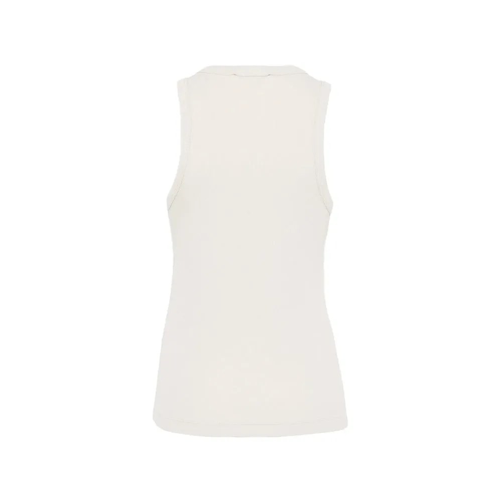 Sleeveless Ribbed Top Neutrals sold by Lord & Taylor product image thumbnail 3