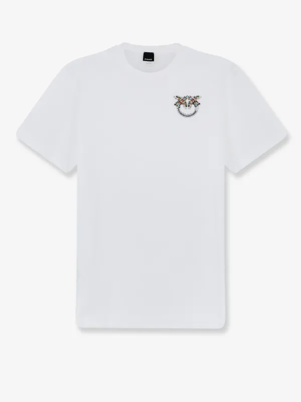 Cotton T-shirt White made by Pinko