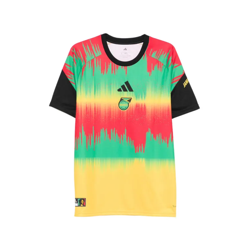 T-Shirt Red/Green Graphic Print made by Adidas