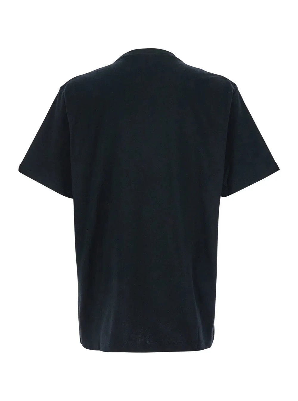 Black Crewneck T-Shirt with Logo Embroidery sold by Lord & Taylor product image thumbnail 2