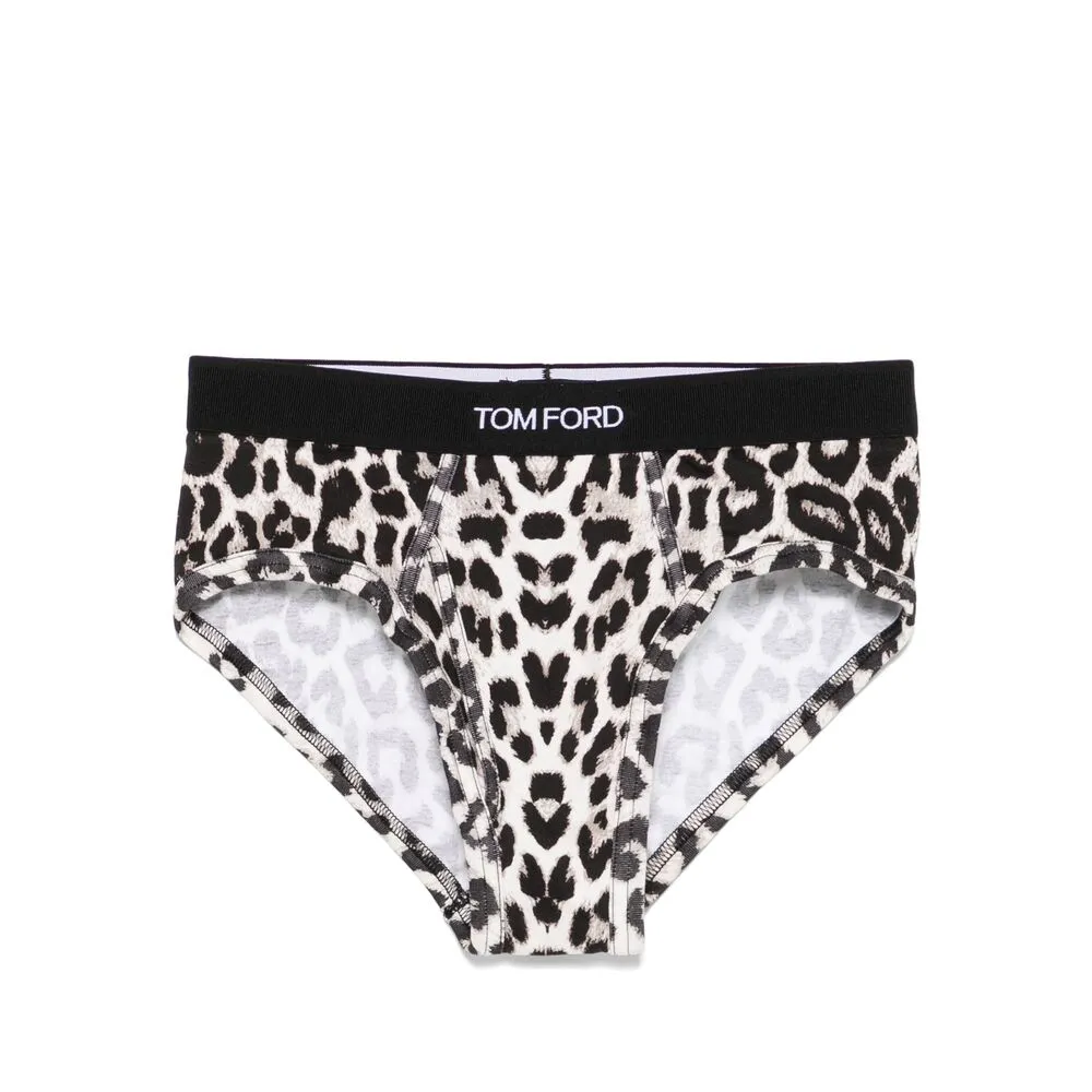 Leopard Print Mid-Rise Briefs sold by Lord & Taylor