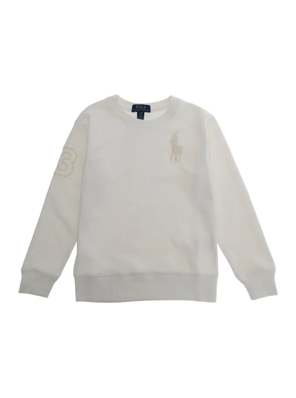 Sweater Long Sleeve Round Neck White made by Polo by Ralph Lauren