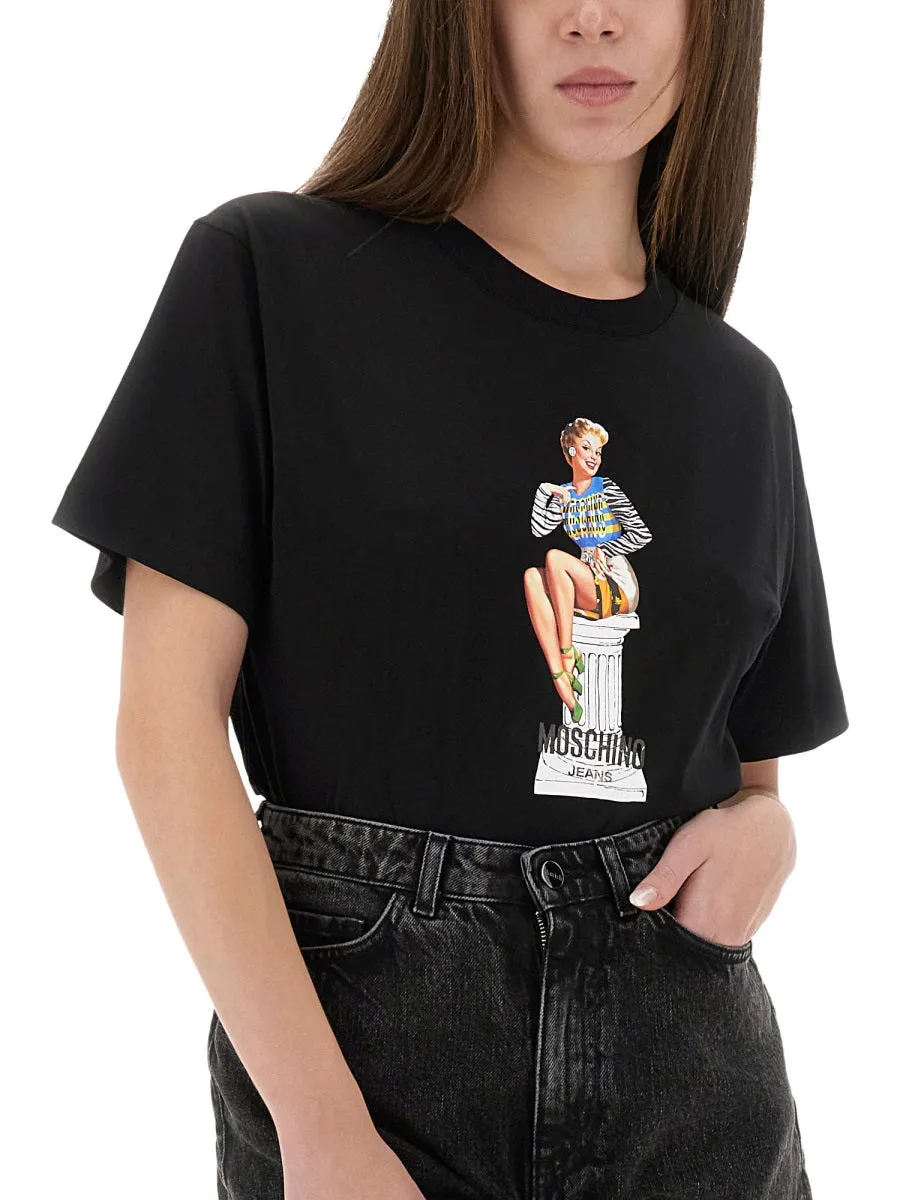 Black Printed T-Shirt sold by Lord & Taylor product image thumbnail 3