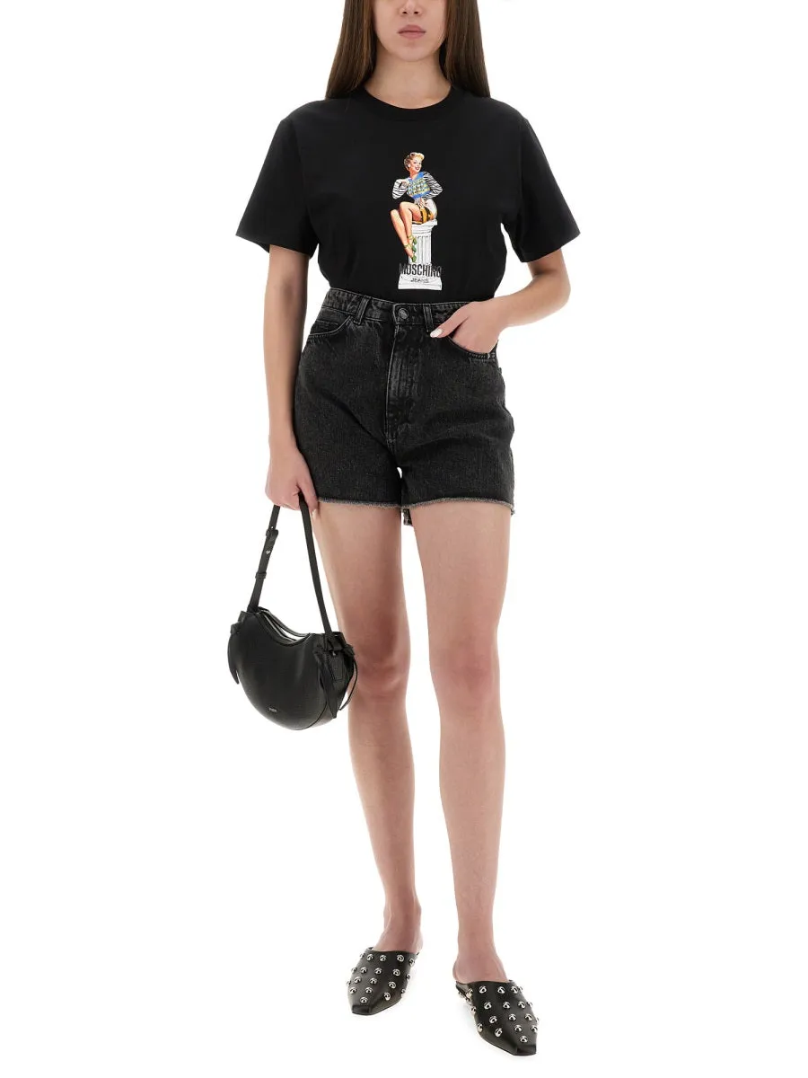 Black Printed T-Shirt sold by Lord & Taylor product image thumbnail 4