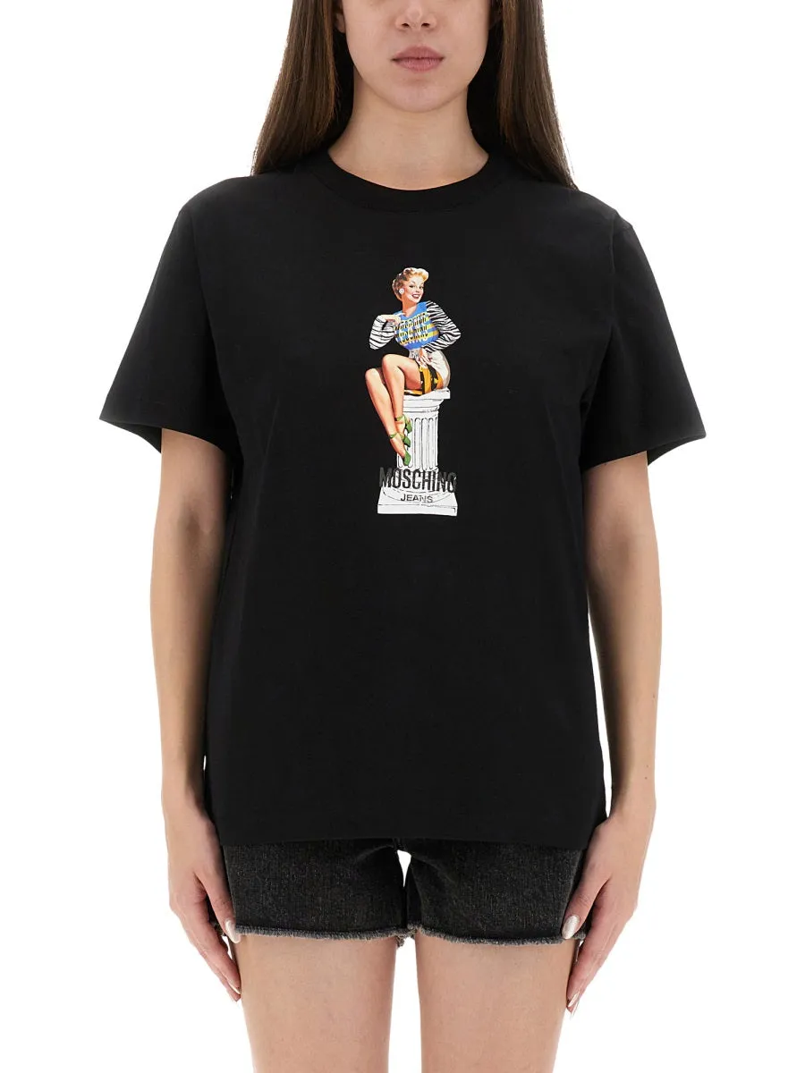 Black Printed T-Shirt sold by Lord & Taylor