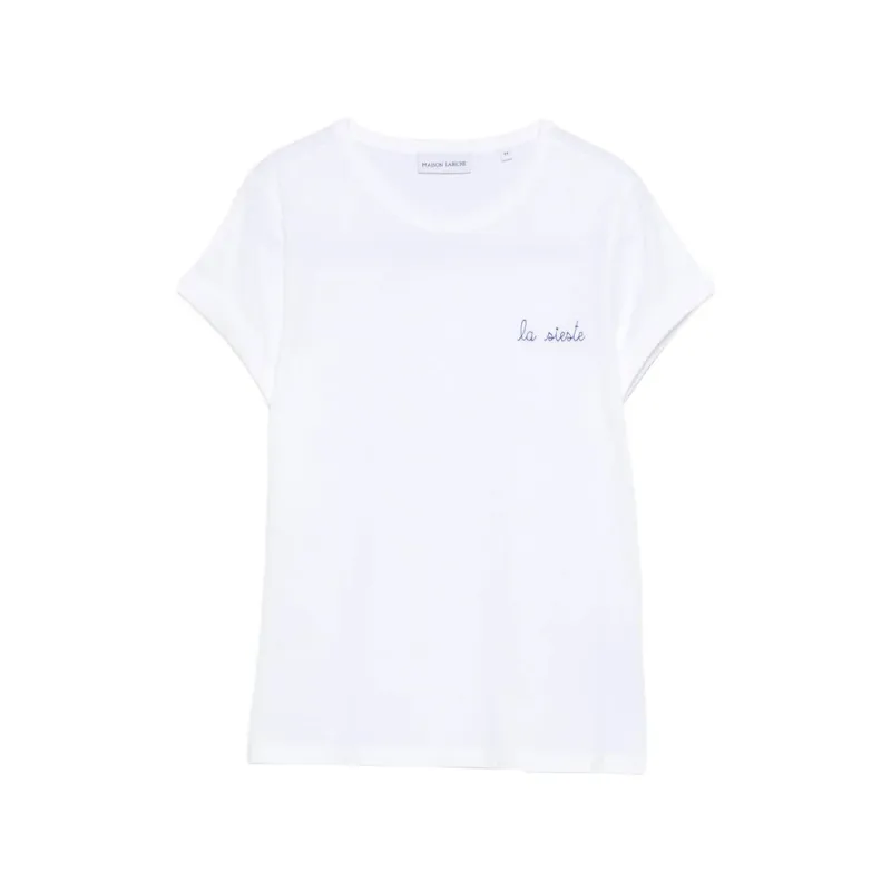 T-Shirt with White Lettering made by Maison Labiche