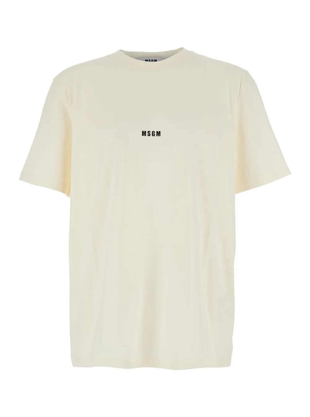 White T-Shirt with Lettering Logo sold by Lord & Taylor