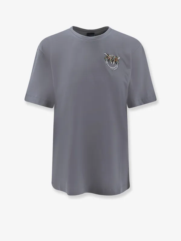 Cotton T-shirt Grey made by Pinko