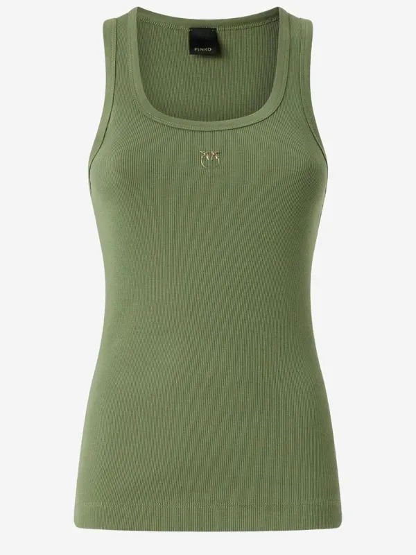 Tank Top Green made by Pinko
