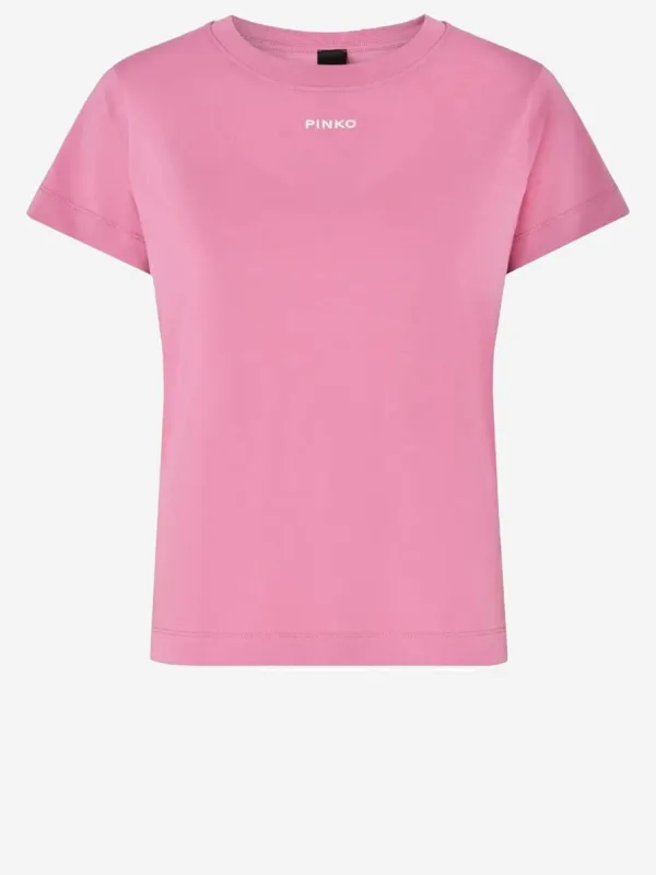 Cotton T-shirt Pink made by Pinko