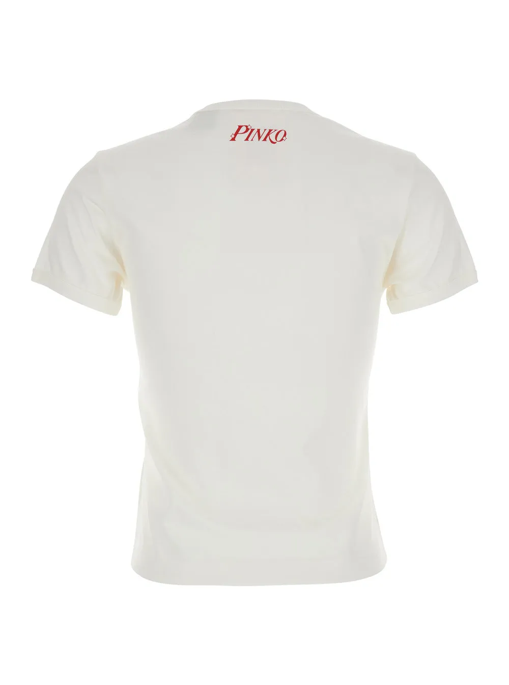 T-shirt Round Neck White Cotton sold by Lord & Taylor product image thumbnail 2