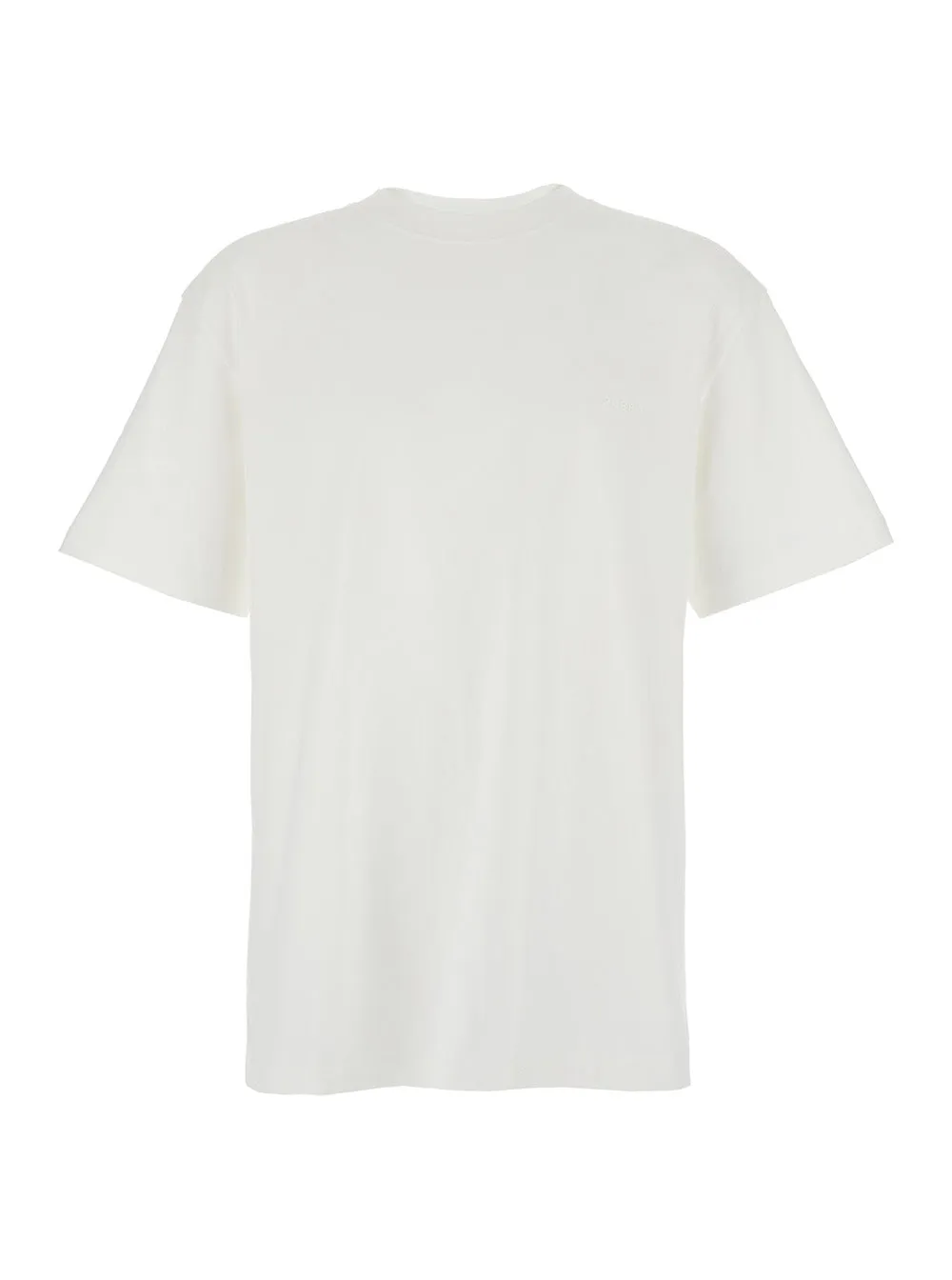 White Crewneck T-Shirt with Dropped Shoulders sold by Lord & Taylor