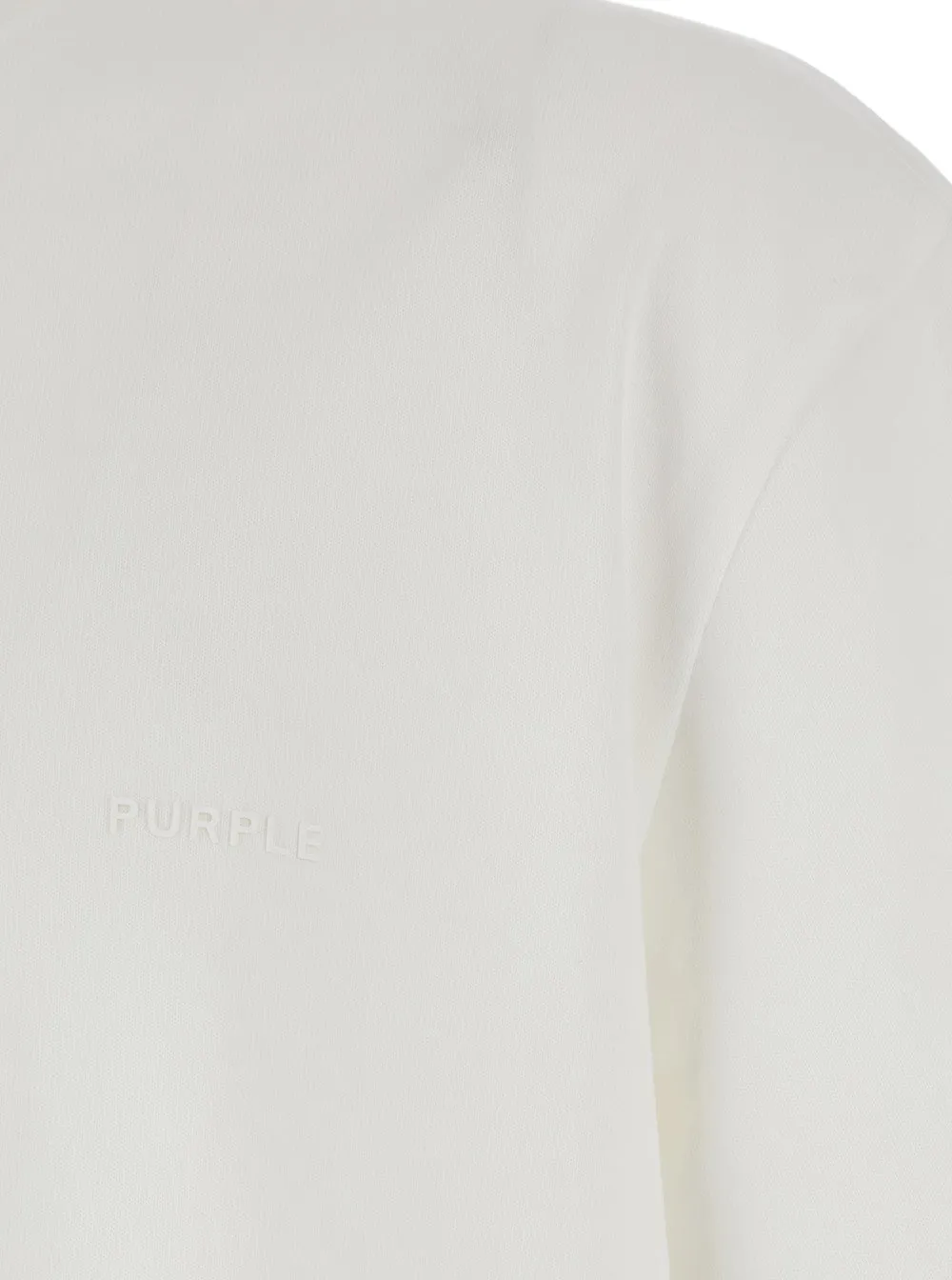 White Crewneck T-Shirt with Dropped Shoulders sold by Lord & Taylor product image thumbnail 3