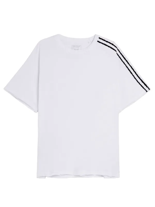 Cotton T-Shirt in White made by Adidas