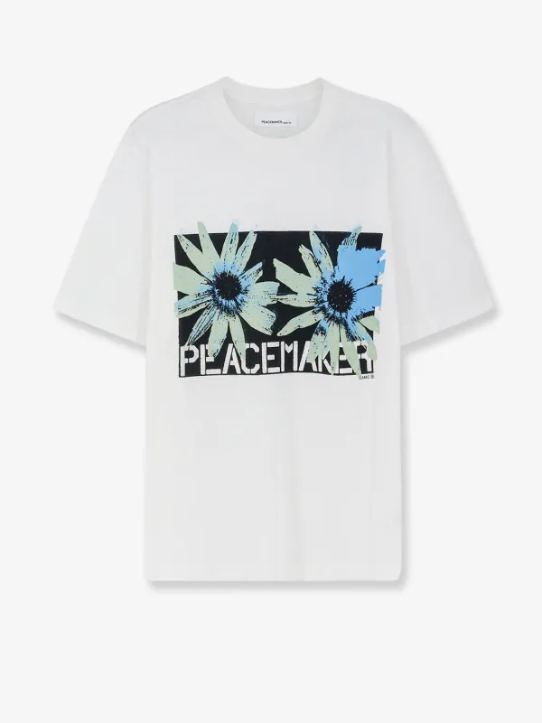 T-shirt Floral Print White Cotton made by Lord & Taylor