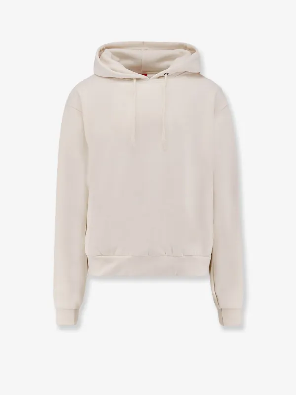 Hooded Sweatshirt Cotton Blend White made by The North Face