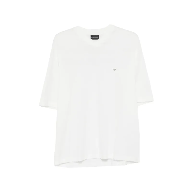 T-Shirt with Logo Print made by Emporio Armani
