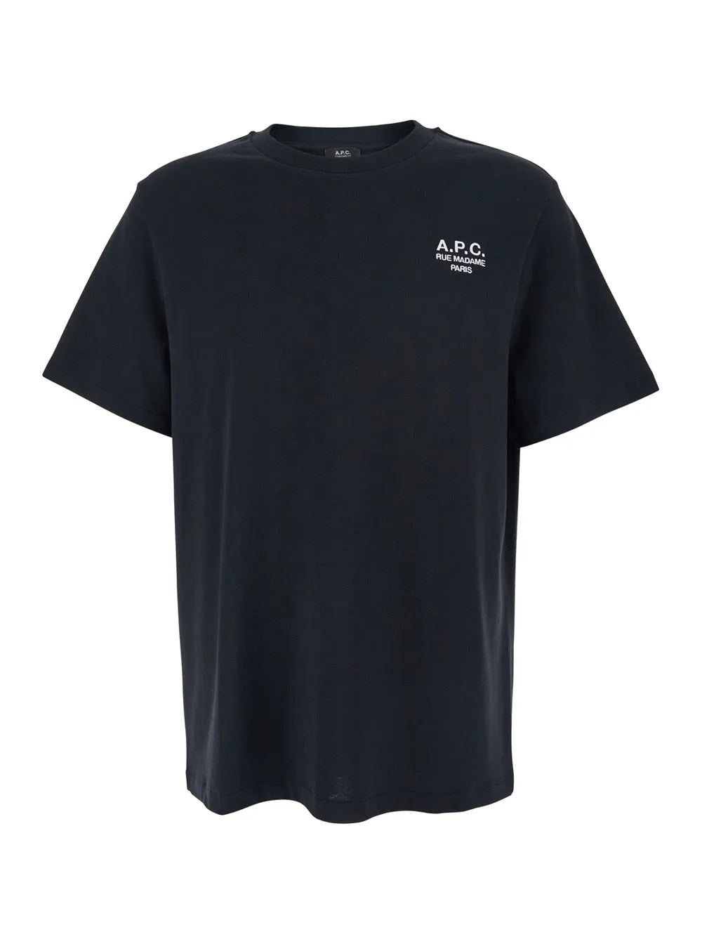 Crew-neck T-shirt, Black Cotton sold by Lord & Taylor