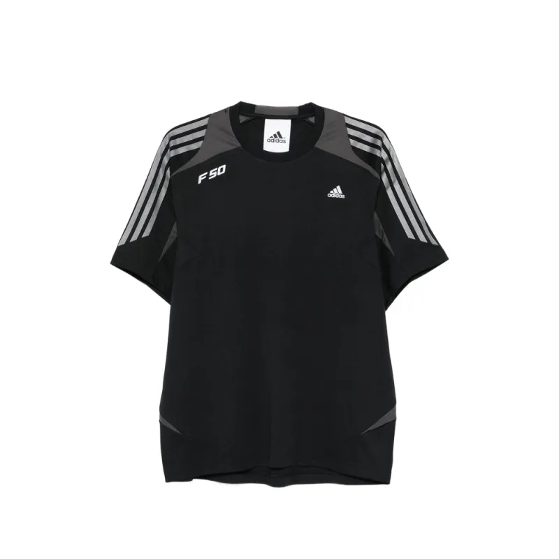 Black Crew Neck T-Shirt made by Adidas