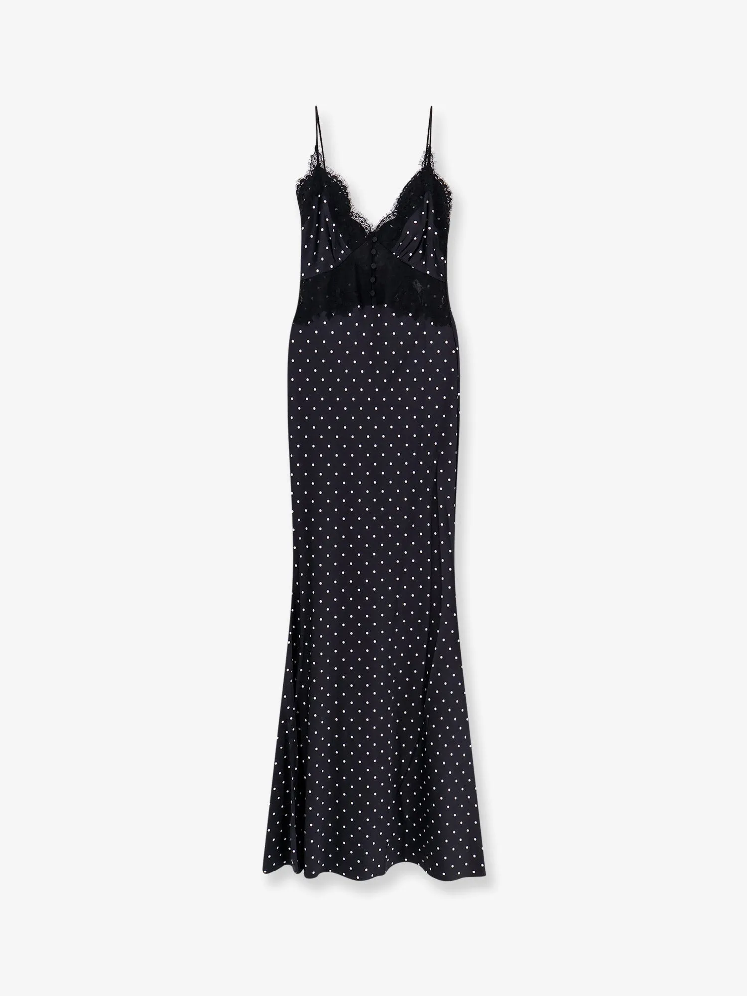 Dress Satin Polka-Dot Black sold by Lord & Taylor