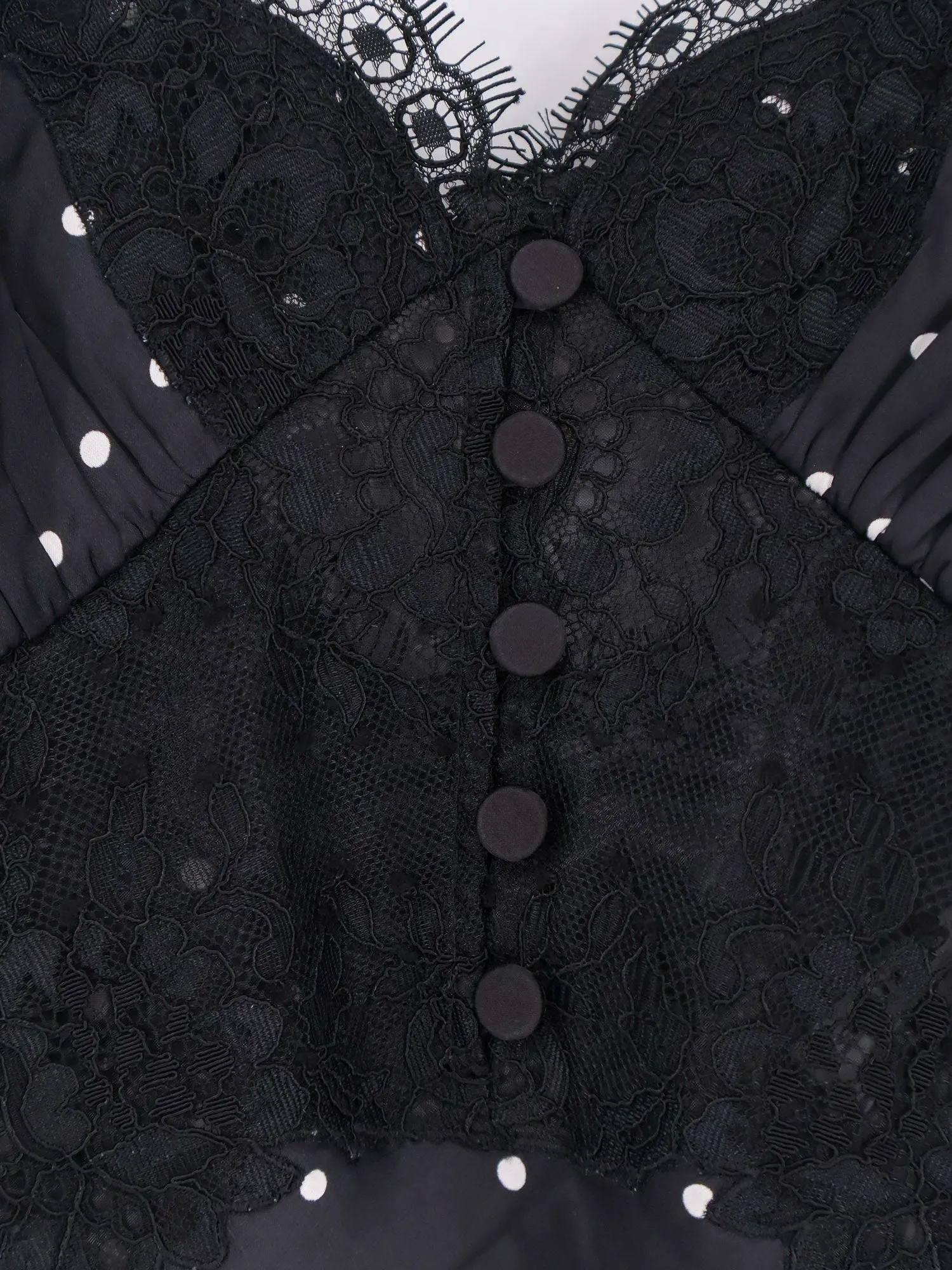 Dress Satin Polka-Dot Black sold by Lord & Taylor product image thumbnail 3