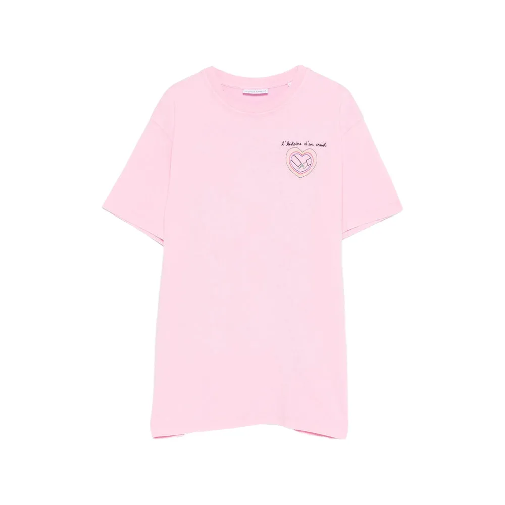 Pink Lettering Round Neck T-Shirt sold by Lord & Taylor