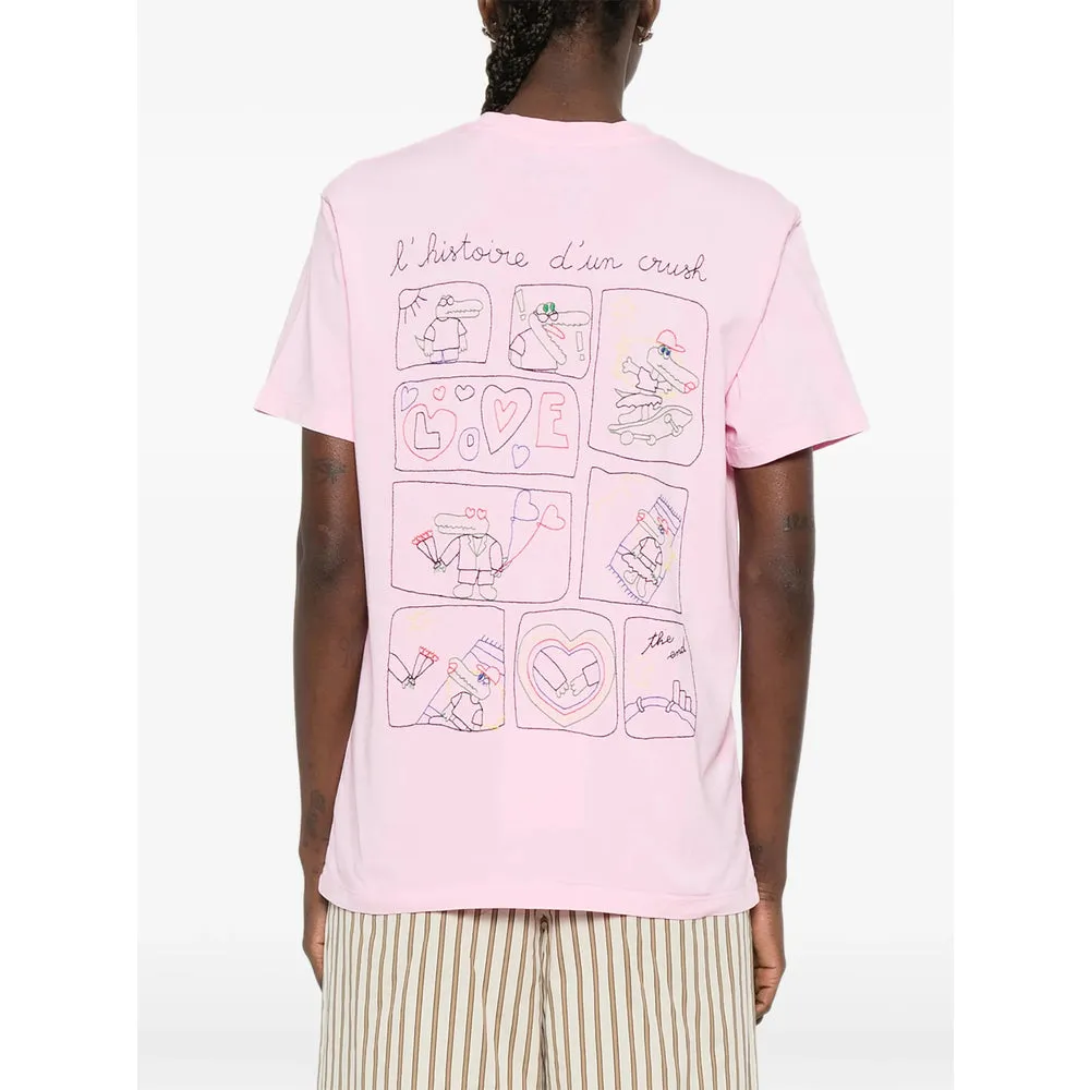 Pink Lettering Round Neck T-Shirt sold by Lord & Taylor product image thumbnail 5