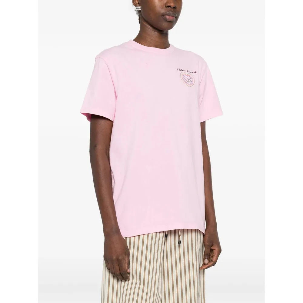 Pink Lettering Round Neck T-Shirt sold by Lord & Taylor product image thumbnail 3