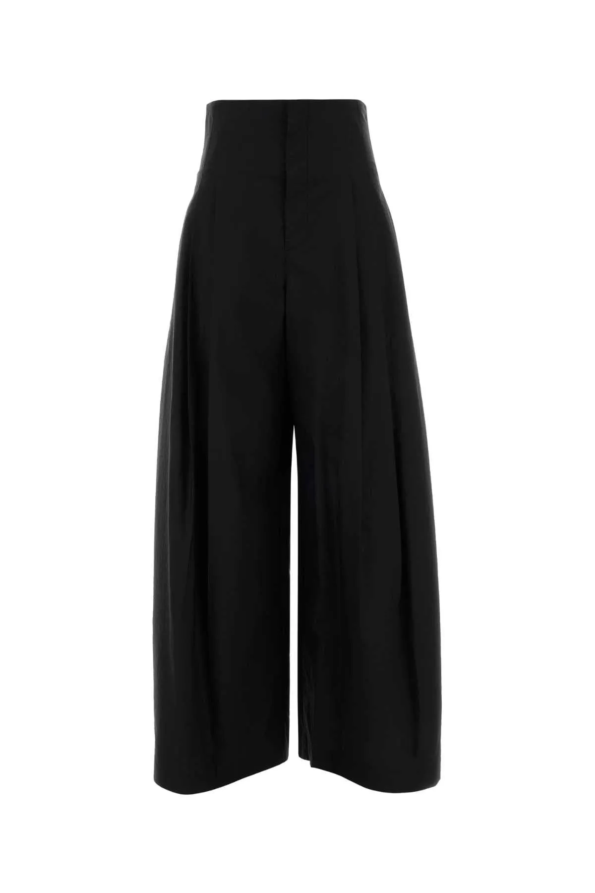 BLACK COTTON BLEND PALAZZO PANT sold by Lord & Taylor