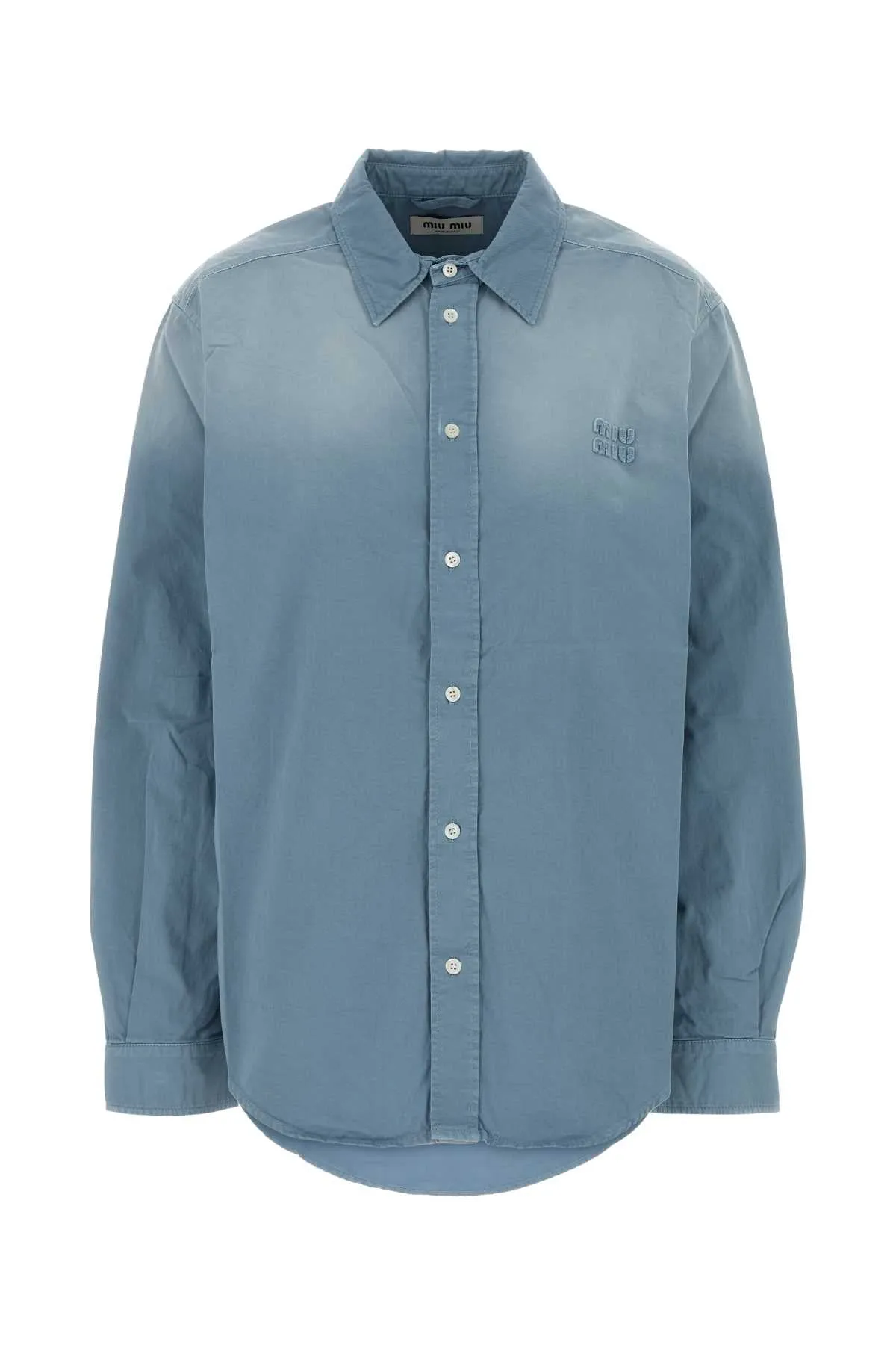 LIGHT BLUE TWILL OVERSIZE SHIRT sold by Lord & Taylor
