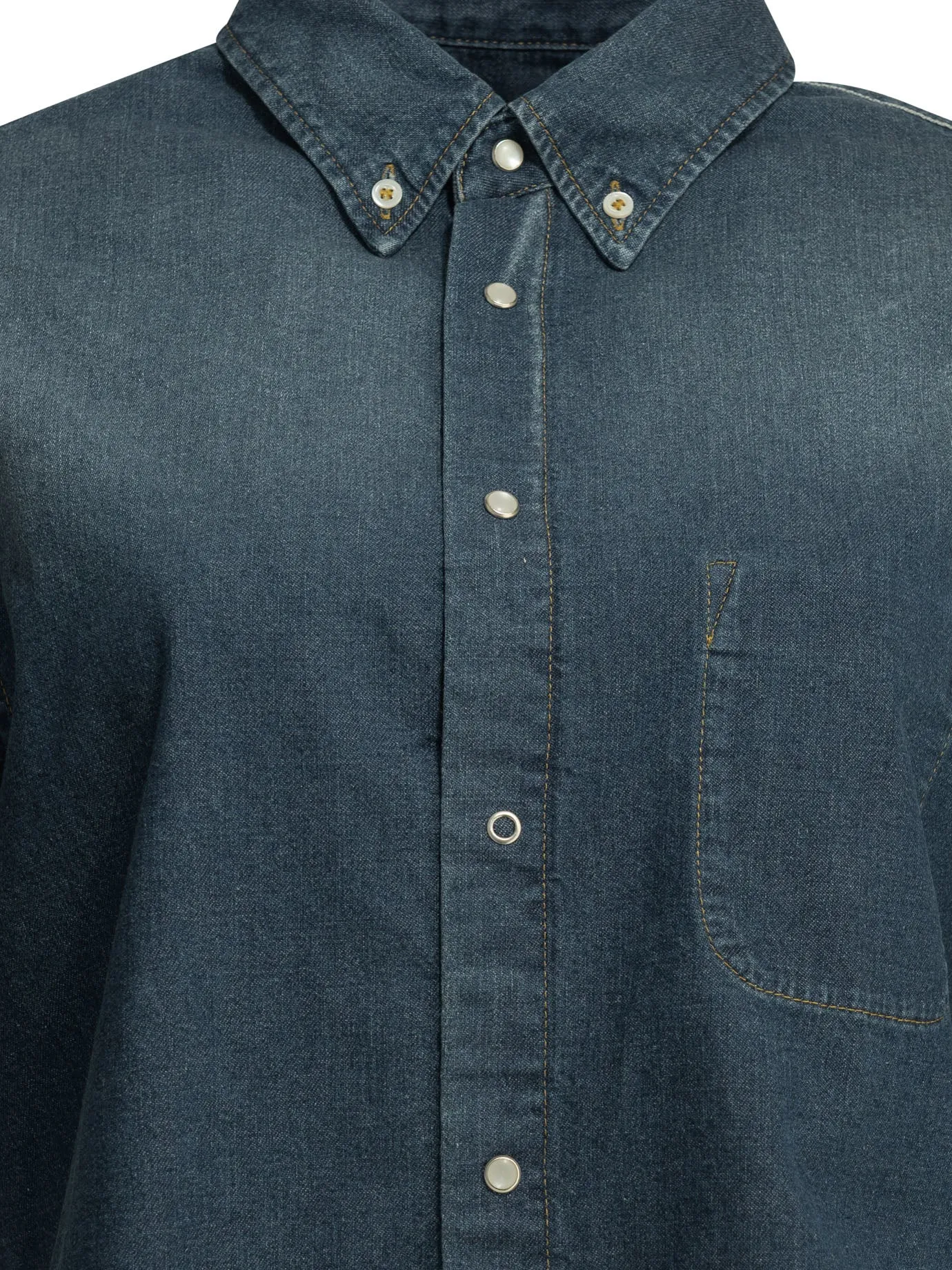 Casual denim shirt sold by Lord & Taylor product image thumbnail 3