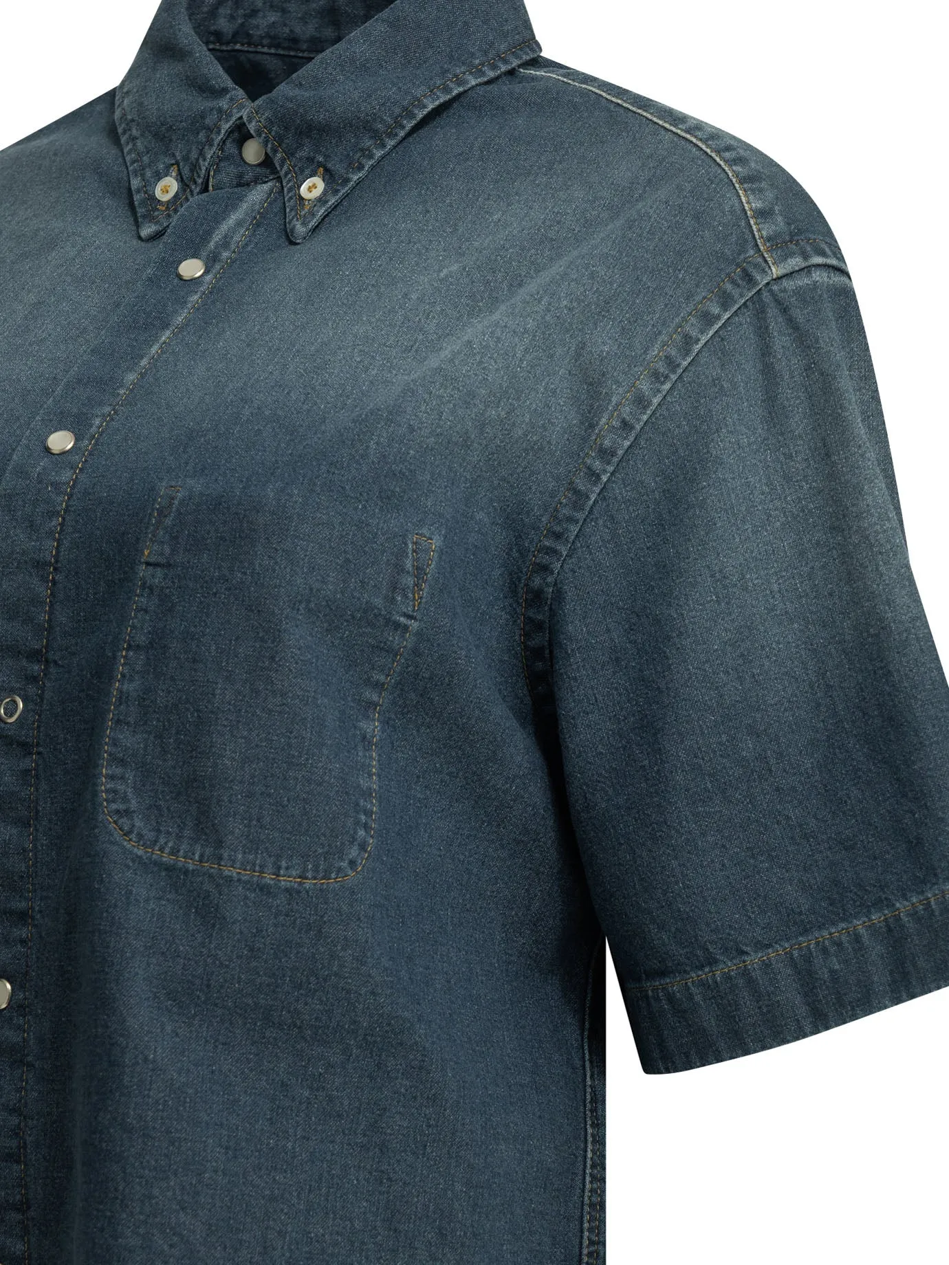 Casual denim shirt sold by Lord & Taylor product image thumbnail 4