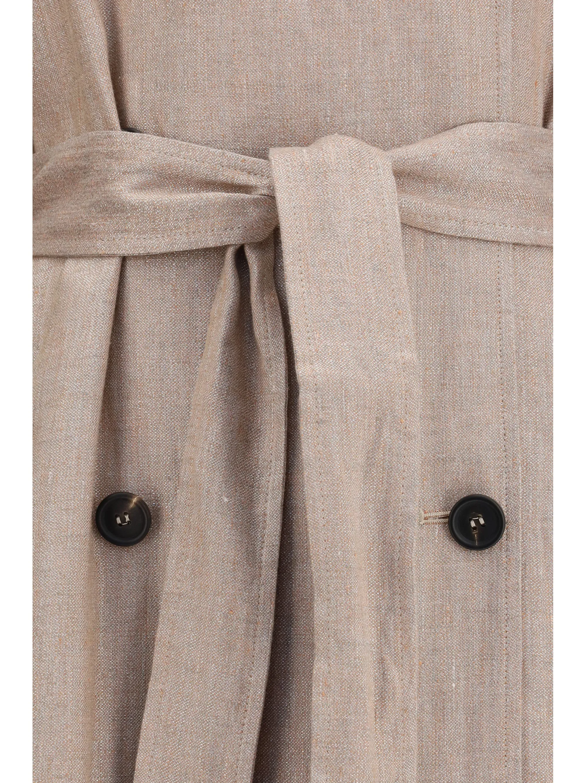Trench Coat Linen with Lurex sold by Lord & Taylor product image thumbnail 3