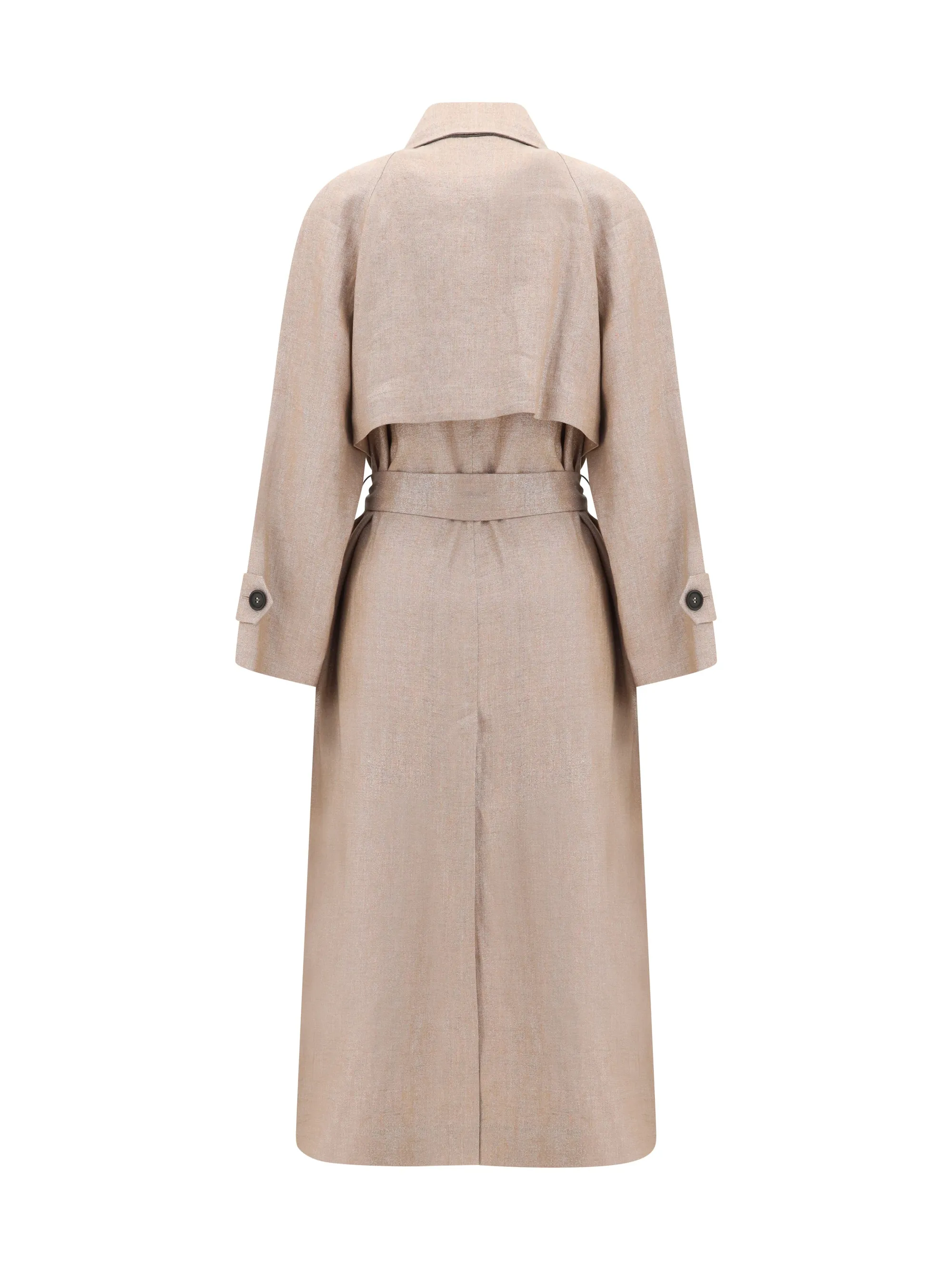 Trench Coat Linen with Lurex sold by Lord & Taylor product image thumbnail 2