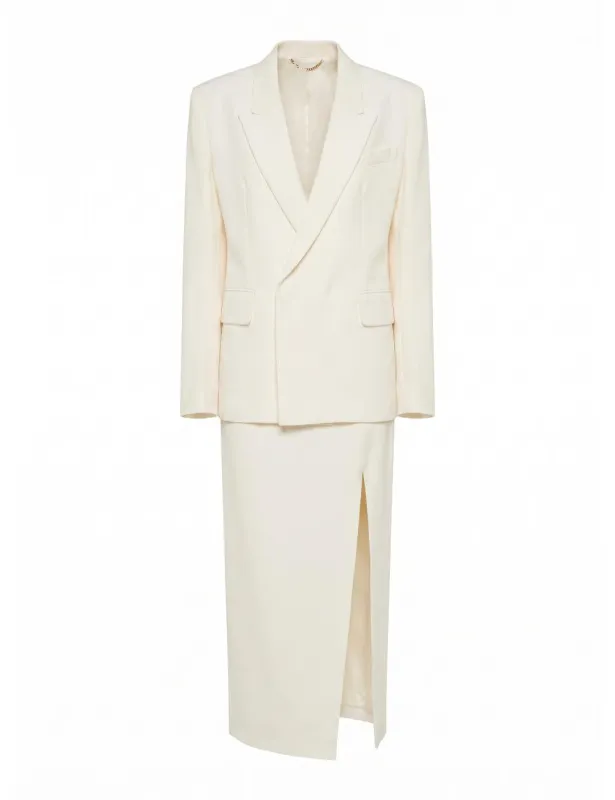 Suit Double-Breasted Ivory made by Victoria Beckham