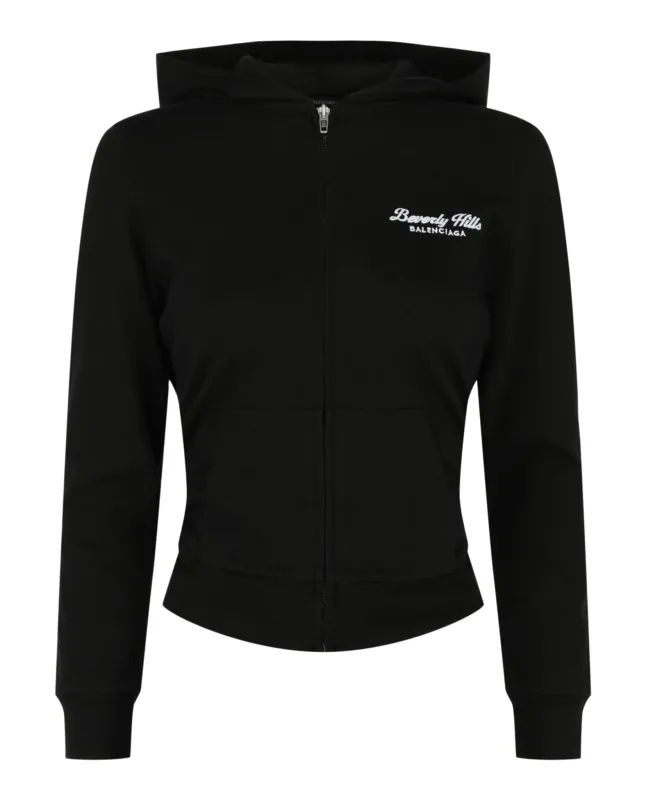 Beverly Hills Embroidered Hoodie made by Balenciaga