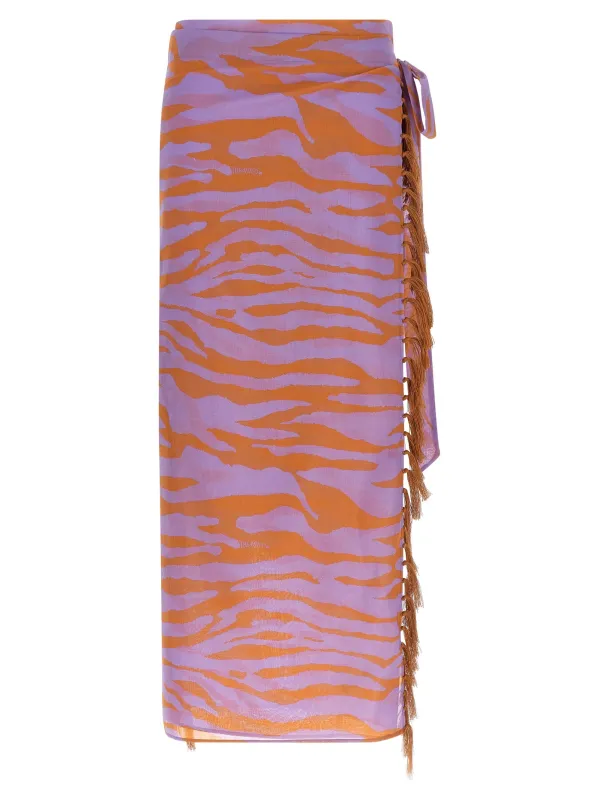 'Il Primo Bagno' sarong skirt made by The Attico