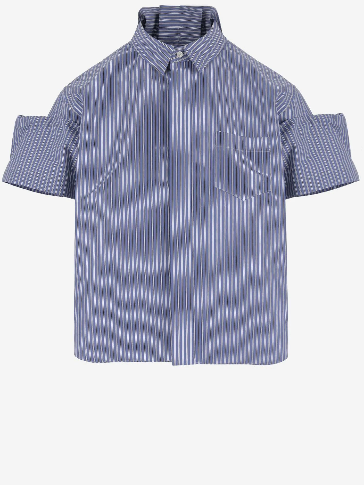 Cotton Blend Shirt with Back Pliets sold by Lord & Taylor